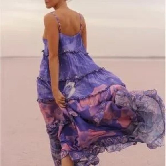 Long flowy pink/purple maxi dress - Picture 2 of 7